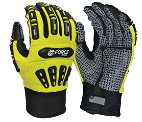 MAXISAFE GLOVES G-FORCE MECHANICS XTREME H/DUTY TPR BACK MED